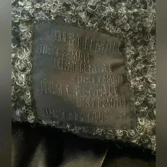 Just Female wool blend  Coat size XS. Black - Picture 6 of 10